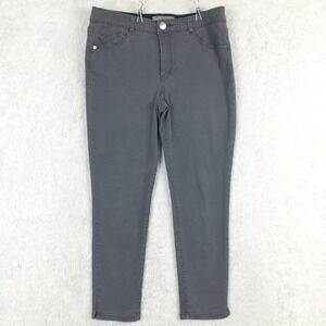 Wit & Wisdom Womens Jeans‎ Skinny Crop Denim Gray Wash Absolution Stretch 8